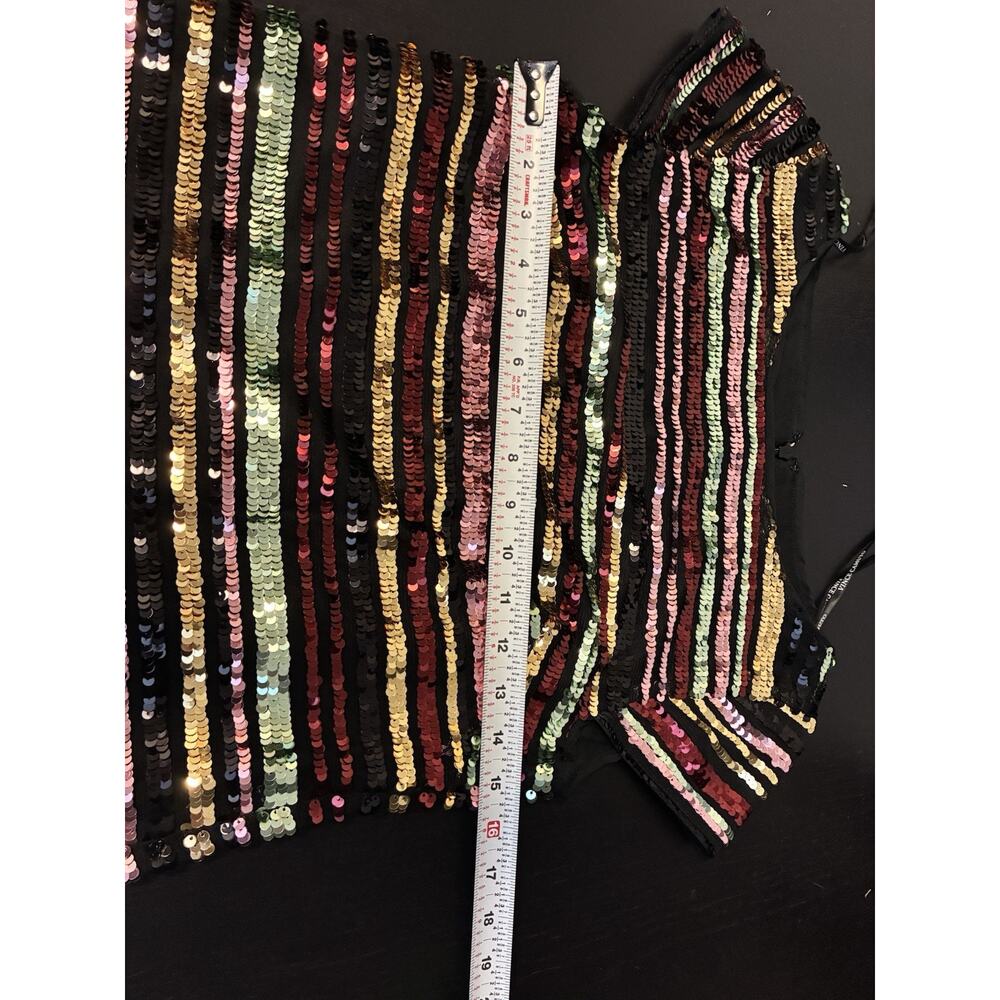 Vince Camuto Women's Sequin Colorful Party Cocktail Mini Dress Size 4 Festive - Picture 6 of 10